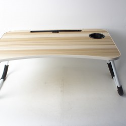 طاولة مذاكرة دراسية صغيرة قابلة للطي عالية الجودة لون خشبي