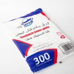 ورق ساندويتش ابيض مقاس 340 × 240 سم - عدد 300 حبة