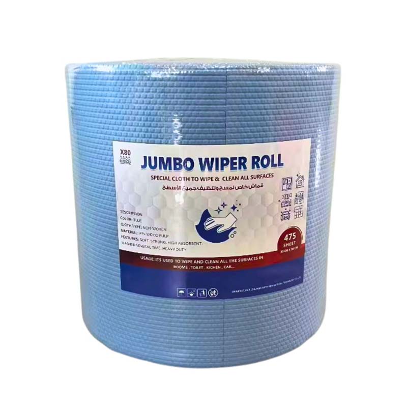 رول مناشف تمسيح مايكروفايبر ازرق 475 قطعة