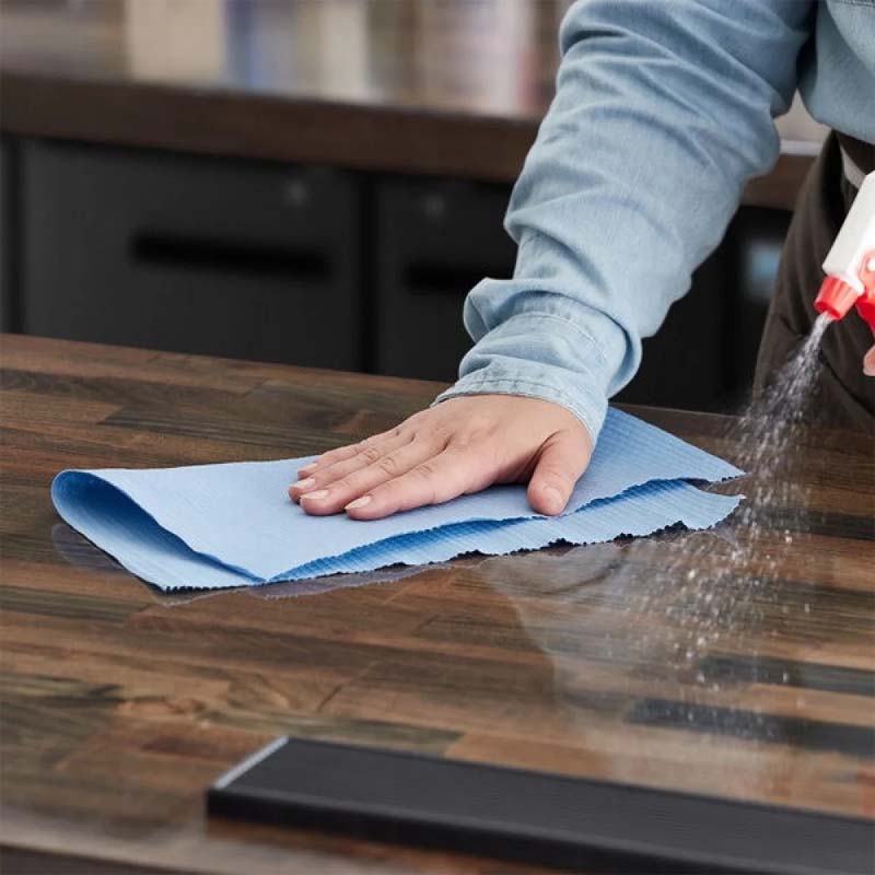 رول مناشف تمسيح مايكروفايبر ازرق 475 قطعة