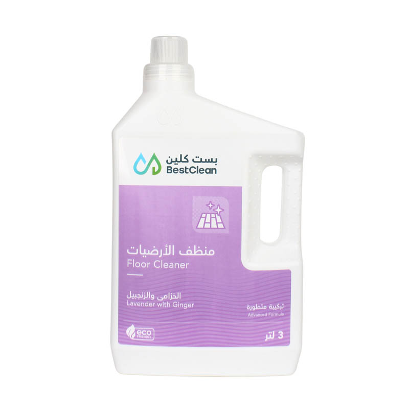 بست كلين | منظف الارضيات , الخزامى والزنجبيل 3لتر -  بست كلين | منظف الأرضيات، 3 لتر - الخزامى والزنجبيل - المواصفات: - السعة: 3 لتر - منظف فعال للأرضيات - يأتي برائحة منعشة ولطيفة - سهل الاستخدام والتطبيق - مناسب للاستخدام المنزلي والتجاري - المزايا والا