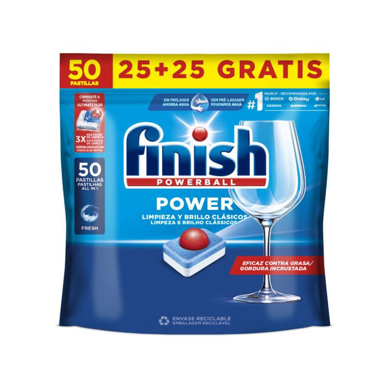 فينيش All in 1 اقراص تنظيف الأواني في غسالة الأطباق 50 حبة