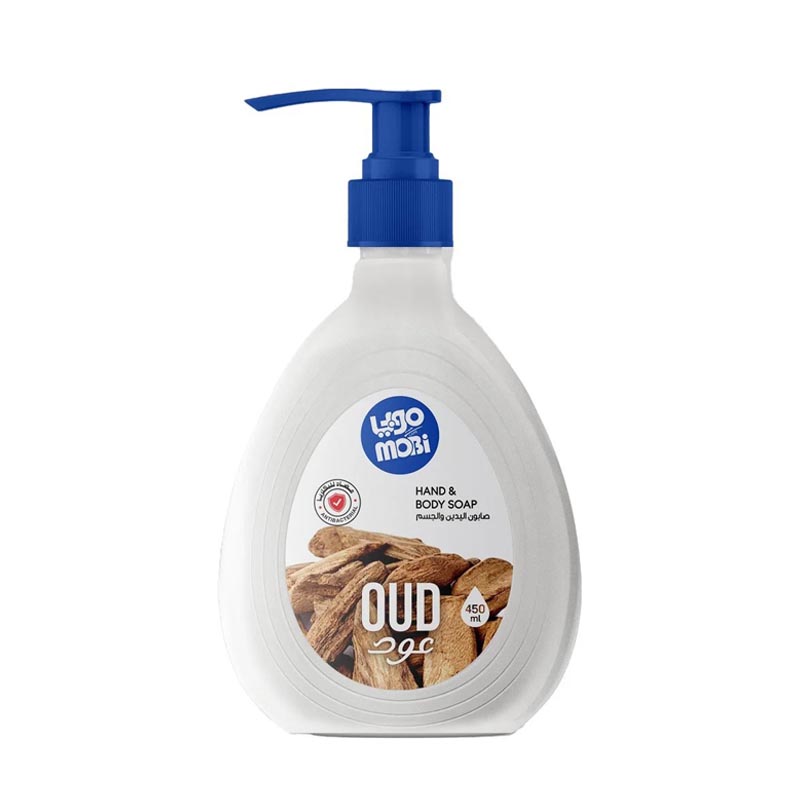 موبي صابون سائل لليدين و الجسم برائحة العود 450 مل