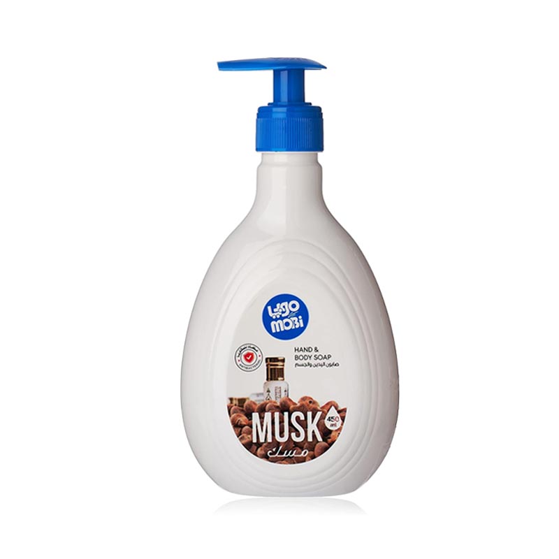 موبي صابون سائل لليدين و الجسم برائحة المسك 450 مل