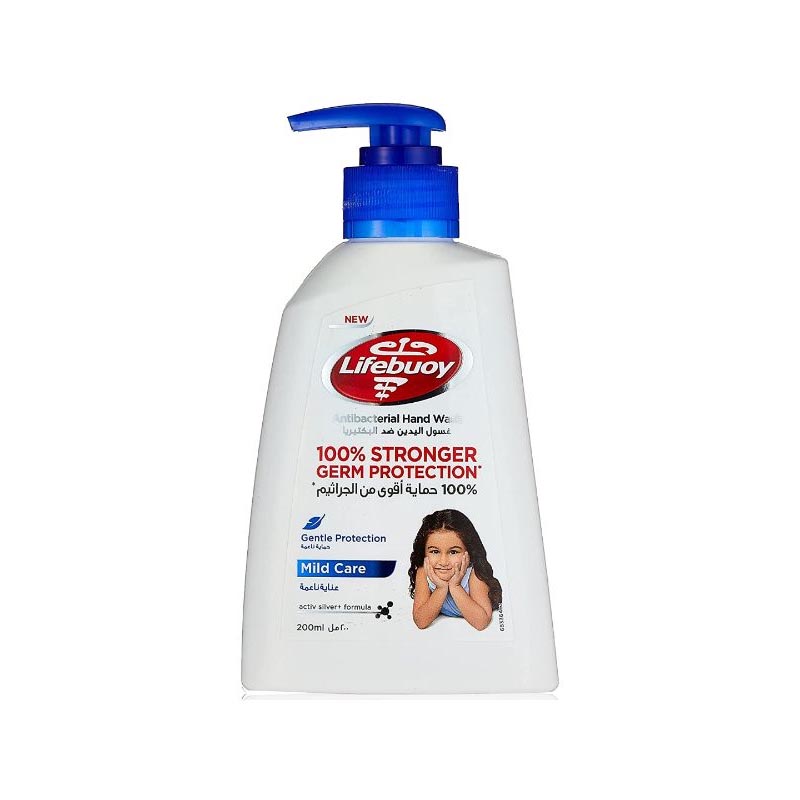 لايف بوي غسول اليدين ضد البكتيريا عناية ناعمة 200مل 100%حماية أقوى من الجراثيم
