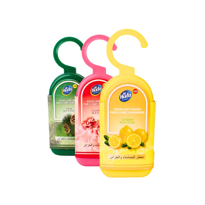 الهدى معطر للحمامات والخزائن 85غرام في2 = 170غ متعدد الروائح