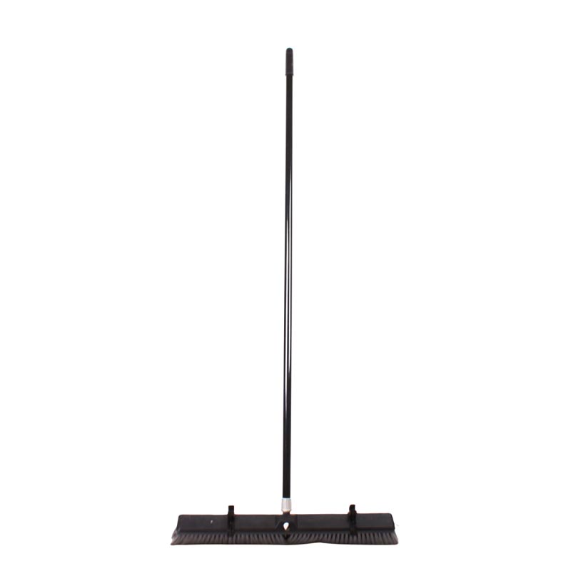 مكنسة يدوية بلاستك ناعم مع عصا حديد عرض 60 سم