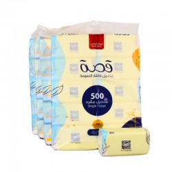 قصة 500 منديل مفرد ناعم ثلاث طبقات × 40 عبوة ( كرتون ) 
