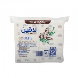 لافين 300 منديل مفرد × 10عبوات ( ربطة )