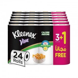 كلينكس فيفا 24 رول × 55 منشفة لتجفيف وامتصاص الزيت (كرتون)