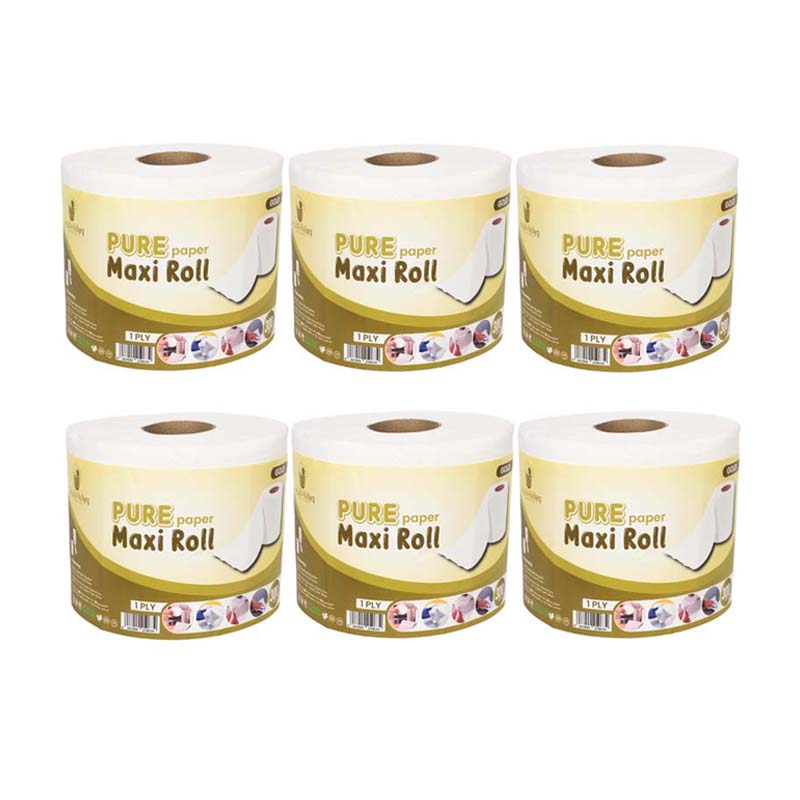 ماكسي رول منديل تنشيف 6 رول × 300 متر  (كرتون)