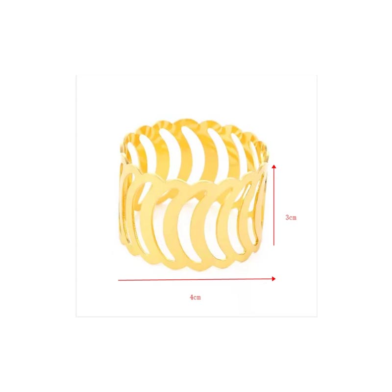 طقم 6 خواتم مناديل دائرية