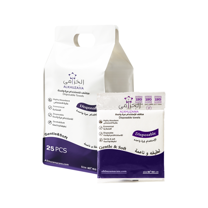 كرتون مناشف الخزامى للاستخدام مرة واحدة – 8 شدات × 25 منشفة