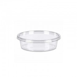 Small Transparent Plastic Container – Diameter13 cm × Depth 3 cm | Pack of 25 Pieces