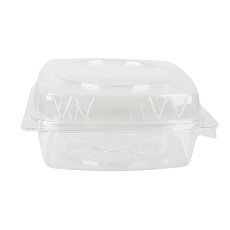 حزمة علبة بلاستيك مربع شفاف بغطاء متصل – مقاس 20×20 سم، عمق العلبة 6 سم وغطاء بعمق 4 سم (الارتفاع الكلي 10 سم) – 10 حبات