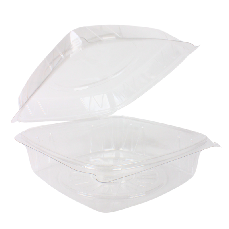 حزمة علبة بلاستيك مربع شفاف بغطاء متصل – مقاس 20×20 سم، عمق العلبة 6 سم وغطاء بعمق 4 سم (الارتفاع الكلي 10 سم) – 10 حبات