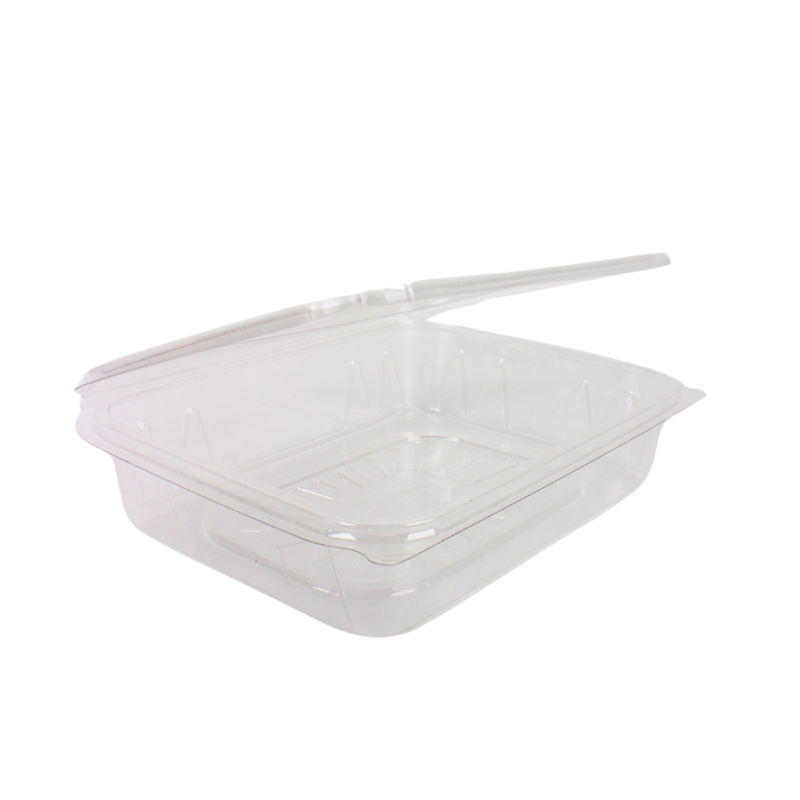 علبة بلاستيك مستطيلة بغطاء متصل شفاف | مقاس 20×15 سم × عمق 5 سم – كرتون يحتوي على 160 حبة