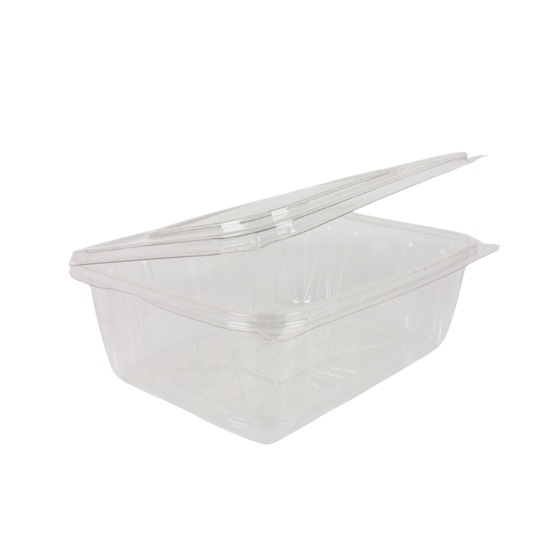 علبة بلاستيك مستطيلة شفافة بغطاء متصل | مقاس 20×15 سم × عمق 7 سم – حزمة تحتوي على 10 حبات