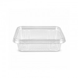 Rectangular Transparent Plastic Container | Size: 12×8 cm × Depth: 3.5 cm – Carton of 500 pcs