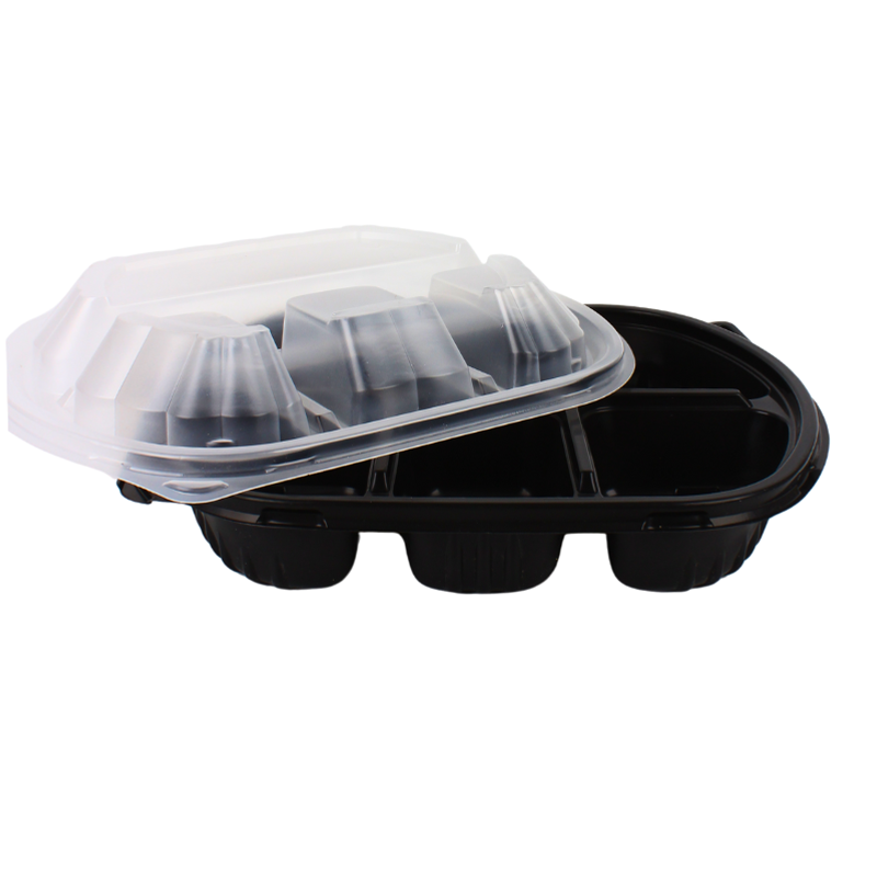 علبة طعام قابلة للاستخدام في الميكروويف – 4 أقسام – مقاس 22×18 سم × عمق إجمالي 8 سم – كرتون يحتوي على 250 حبة