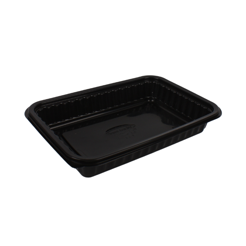 علبة طعام بلاستيك قابلة للاستخدام في المايكروويف – مستطيلة | مقاس 20×14 سم × عمق 6 سم – كرتون يحتوي على 400 حبة
