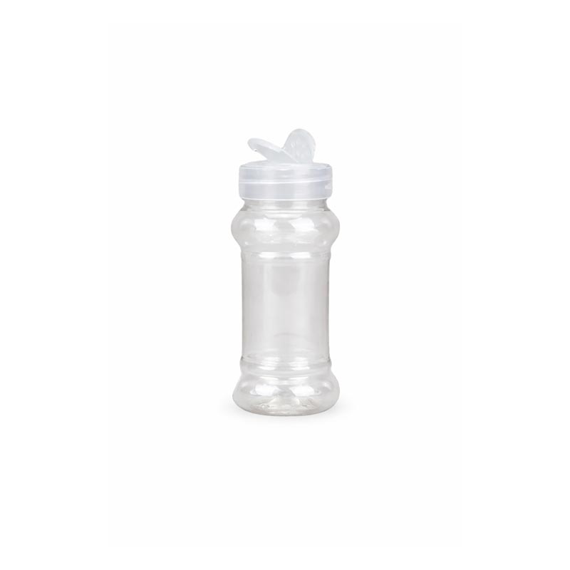 برطمان بهارات بلاستيك شفاف | سعة 134 مل بغطاء ملاحة – حزمة تحتوي على 12 حبة