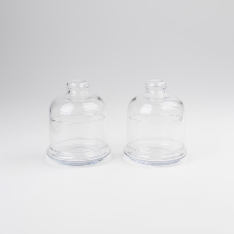 سكرية زجاج شفاف بغطاء – 240 مل – عدد 2 قطعة – تصميم أنيق – صناعة سعودية