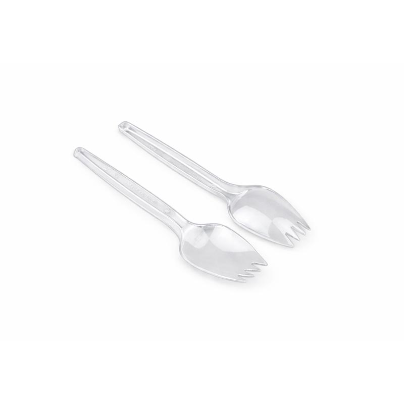 Black Plastic Spork (Spoon + Fork) – Carton of 20 bundles, each bundle contains 50 pcs (Total: 1000 pcs)