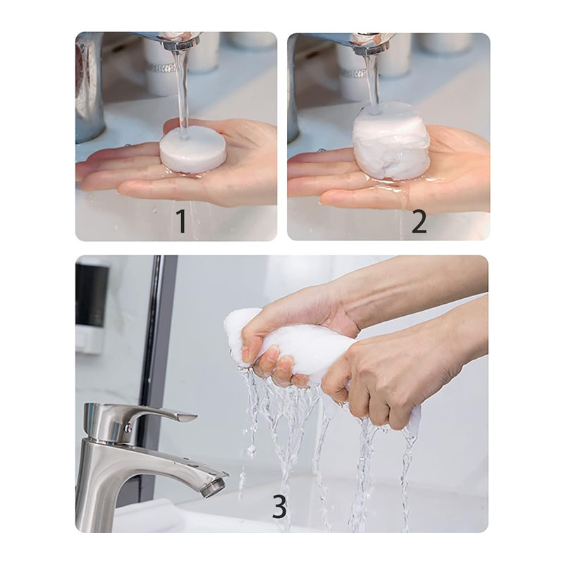 منشفة مضغوطه للاستخدام لمرة واحدة مصنوعة من ألياف نباتية طبيعية عالية الجودة | حبة واحدة