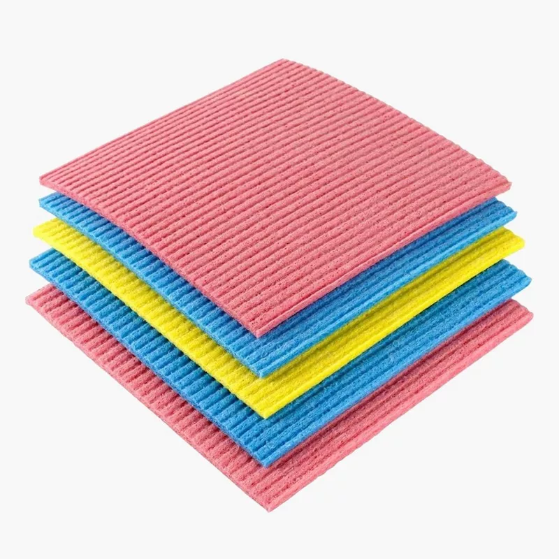 ممسحات اسفنجية فيليدا متعددة الاستخدام للمطبخ | حزمة 10 قطع (8 قطع + 2 مجاناً) – تأتي بثلاثة ألوان: أصفر، أزرق، ووردي