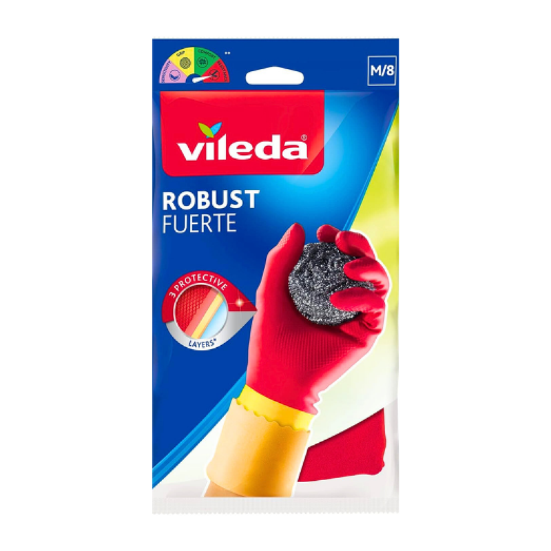 قفاز مطاطي متين من فيليدا | حجم M/8 – 3 طبقات حماية قصوى