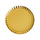 صحون حلا ورق مقوى مطلي باللون الذهبي | قطر 28 سم – حزمة 1 كجم