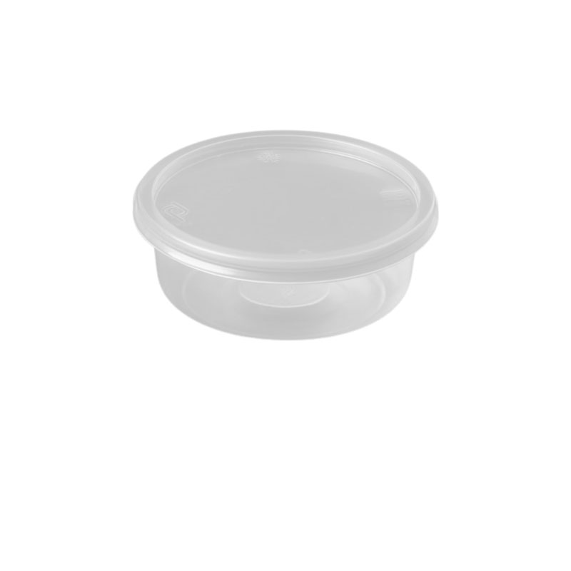 علب بلاستيك دائرية بغطاء شفاف 250 غ | قطر 10 سم × عمق 4 سم – كرتون يحتوي على نحو 1000 علبة