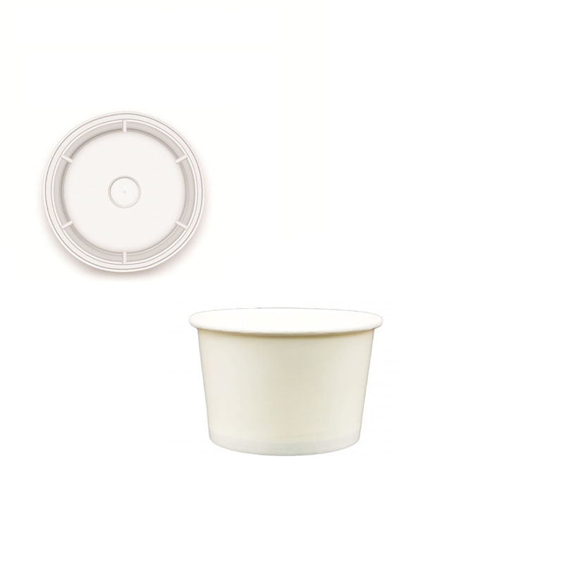 علب ورقية دائرية بيضاء بغطاء شفاف 100 غ | قطر 7 سم × عمق 4.5 سم – كرتون يحتوي على 1000 علبة