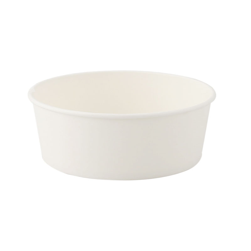 علب ورقية دائرية بيضاء بغطاء شفاف 46 اونص | قطر 16 سم × عمق 5 سم – حزمة تحتوي على 10 علب