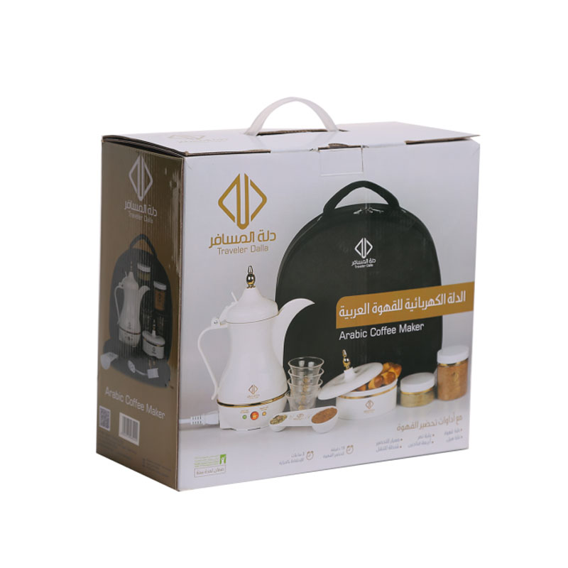 دلة المسافر - صانعة القهوة السعودية الكهربائية 400 مل