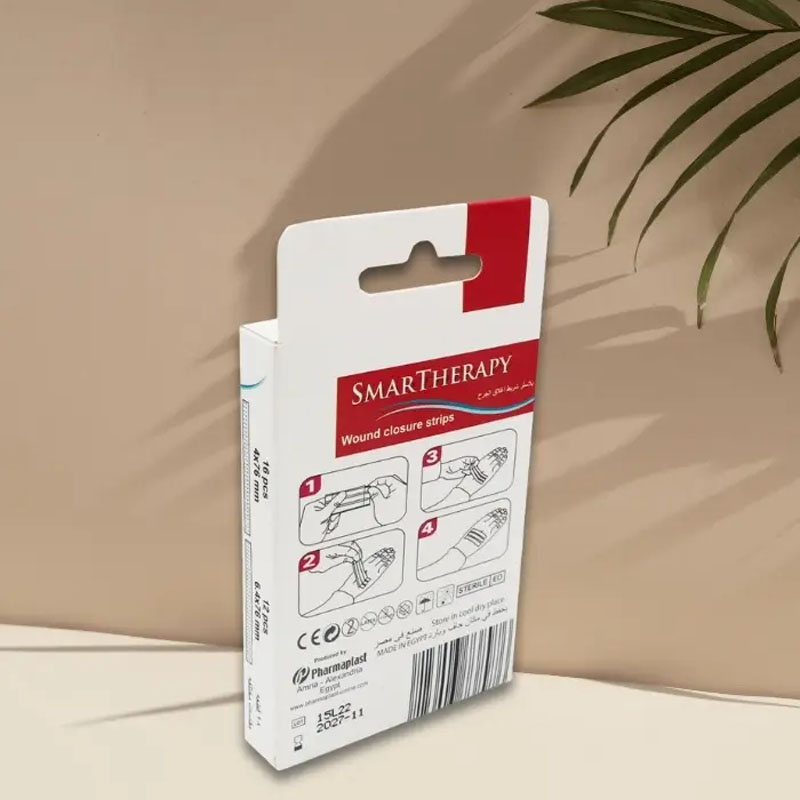سمارت ثيرابي – بلاستر شريط لإغلاق الجرح 28 شريحة (12×6.4×76 مم، 16×4×76 مم)