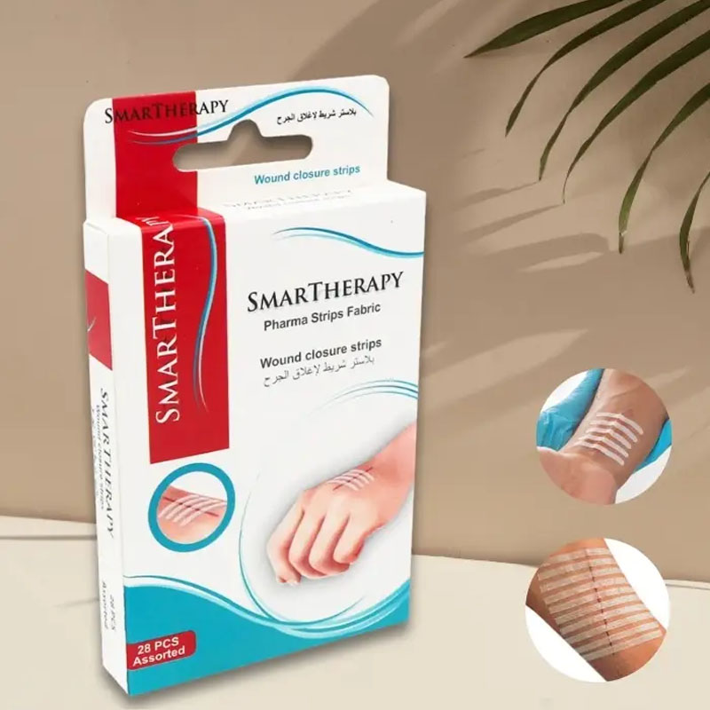 سمارت ثيرابي – بلاستر شريط لإغلاق الجرح 28 شريحة (12×6.4×76 مم، 16×4×76 مم)