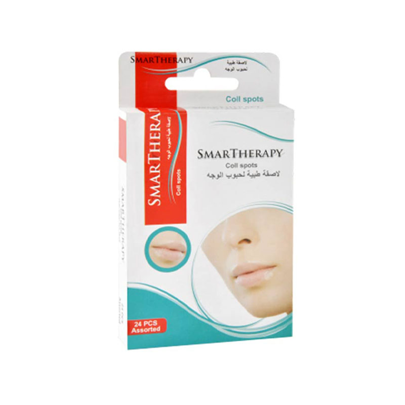 سمارت ثيرابي – لاصقات هيدروكولويد لحبوب الوجه والقروح الباردة | عبوة 24 قطعة بمقاسات متنوعة