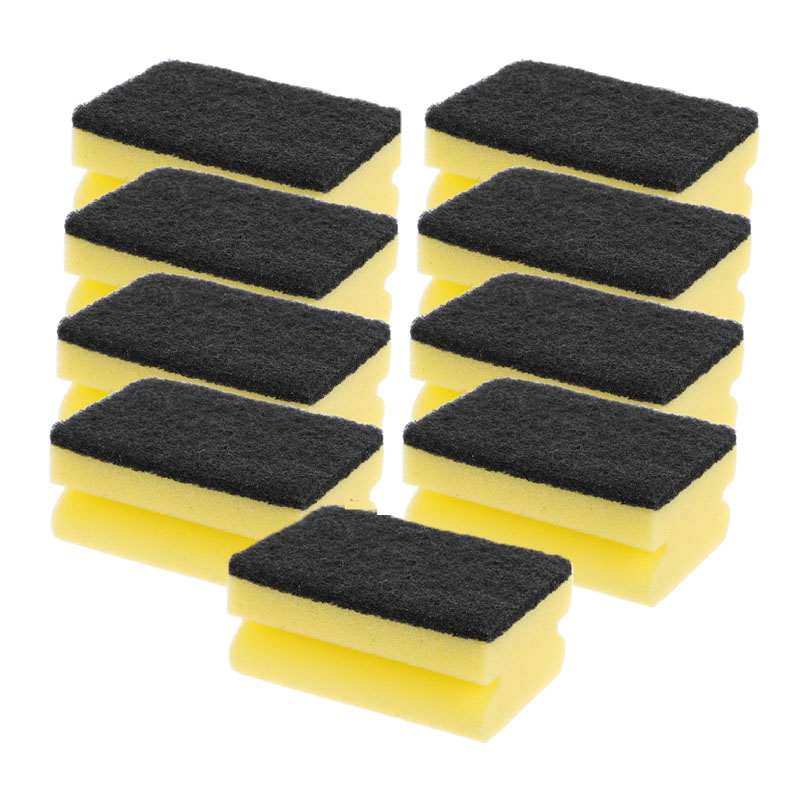 الهدى – سفنجة صحون قوية مع طبقة سلك معدني للدعك الفعال | 9 قطع (7+2 مجاناً)