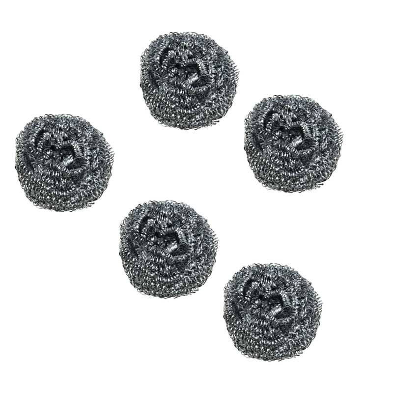 الهدى – سلك جلي من ستانلس ستيل المقاوم للصدأ لتنظيف الأسطح الصعبة | 5 قطع (4+1 مجاناً)