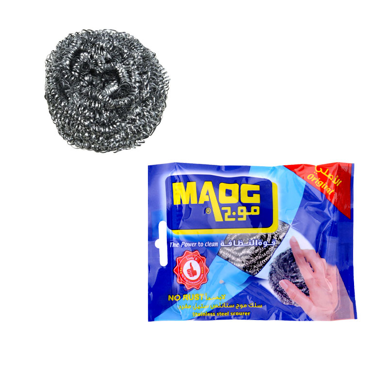 موج – سلك جلي من ستانلس ستيل مقاوم للصدأ لتنظيف الأسطح المعدنية الصعبة | قطعة واحدة