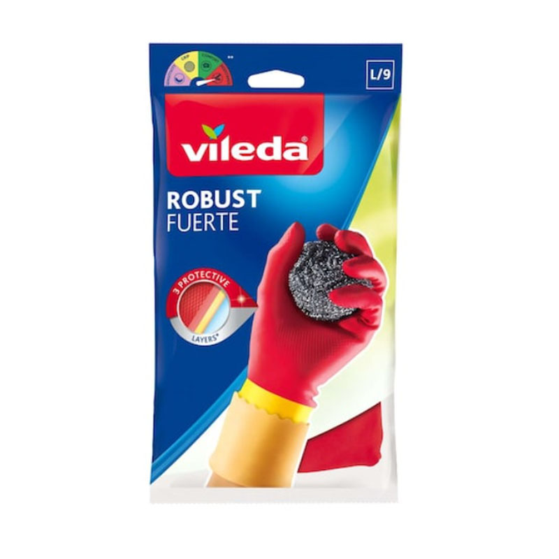 قفاز مطاطي متين من فيليدا | حجم L/9  ثلاث طبقات حماية قصوى