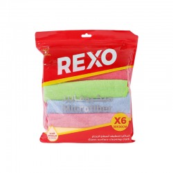 طقم 6 مناشف مايكروفايبر للمطبخ 30×30 سم