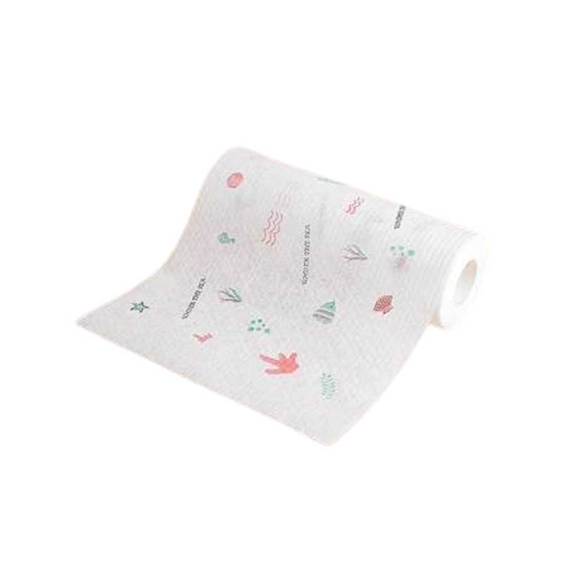 ريكسو مناشف رول مطبخ برسومات خفيفة قابلة لإعادة الاستخدام | 50 منشفة × 25×25 سم