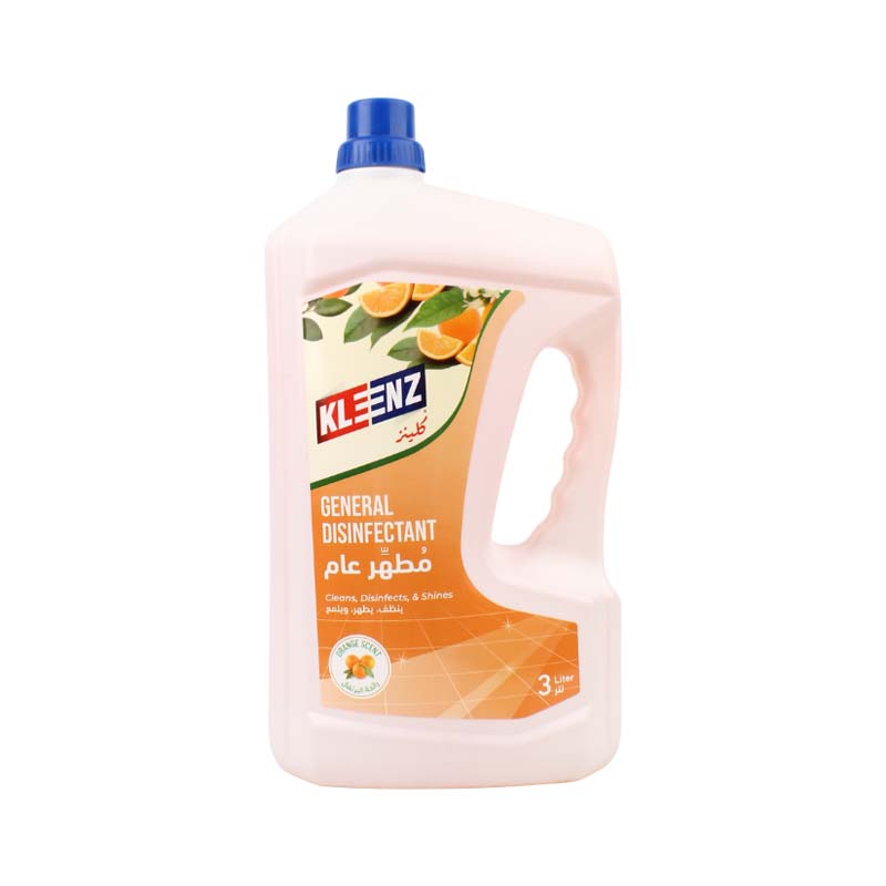 كلينز مطهر عام برائحة البرتقال | سعة 3 لتر – تنظيف فعّال وقتل للجراثيم ولمسة لمعان