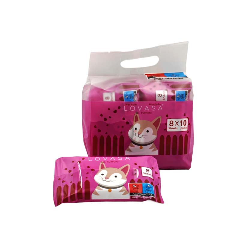 مناديل أطفال لوفاسا 8 منديل – باك 10 عبوات