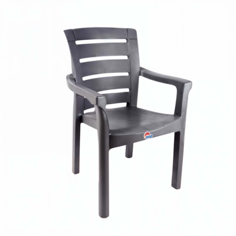 كرسي بلاستيك كاديرا – رمادي