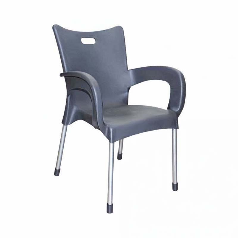 كرسي بلاستيك بأرجل المنيوم – قوي وعملي