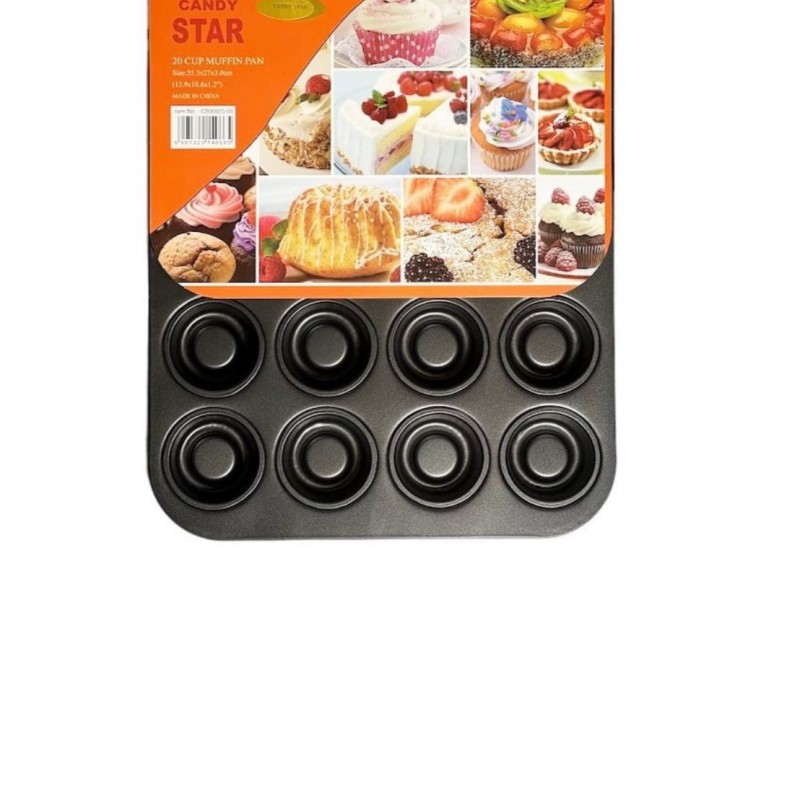 صينية ميني كب كيك 20 فتحة تيفال غير لاصق